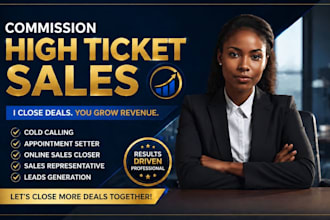 sales representative high ticket sales b2b sales closer real estate b2b sdr
