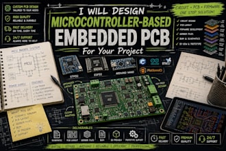 design microcontroller based embedded pcb for your project