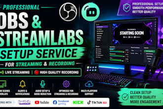 setup streamlabs and obs for both streaming and recording purpose