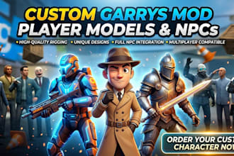 create custom garrys mod addons npcs and playermodels for gmod