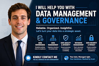 help you on data management and governance