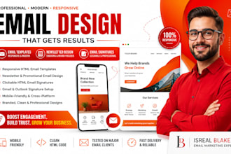 design html email signature email template, email design with stripo figma email