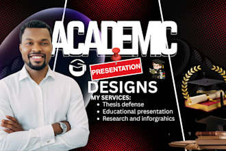 design educational presentation quality academic slide thesis defence powerpoint
