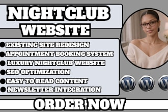 nightclub website, bar website, lounge website, dj website, nightlife website