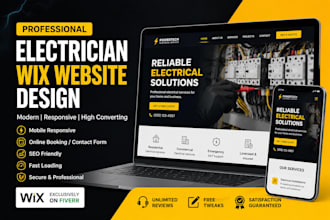design professional wix website for electricians