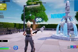 build custom fortnite uefn map, zonewars, 1v1, tycoon map, box fight