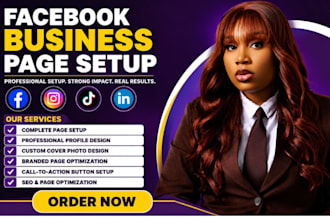 create and setup facebook business page