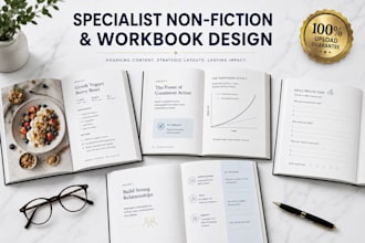 design professional non fiction interior layout, and cookbook formatting