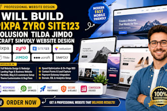 build pixpa zyro site123 volusion tilda jimdo ucraft simvoly website design