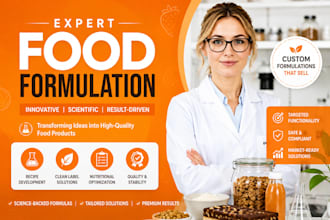 develop premium food formulations for commercial success