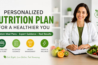 create a personalized nutrition meal plan and diet guide for health goals