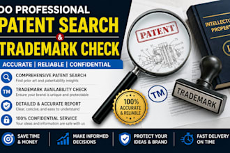 do professional patent search and trademark check