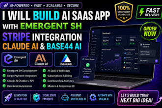 build emergent sh app stripe integration claude ai base44 ai web app  base 44
