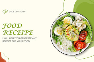 write delicious cooking recipes and meal plans for your blog or website