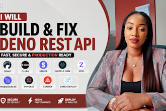 build fix deno rest API clerk stripe  drizzle ORM zod websockets inngest sentry