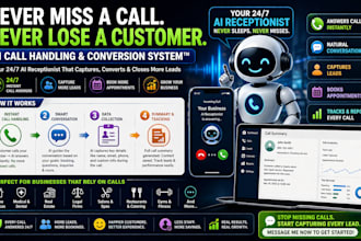 build ai receptionist that answers call and book appointment