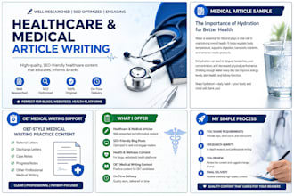 write professional healthcare and medical content