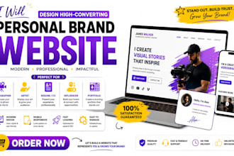 build videographer personal brand artist resume CV influencer website portfolio