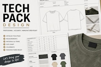 create fashion tech packs designer clothing tech pack tech pack