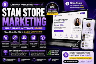 stan store marketing, stan store setup sales funnel stan store promotion