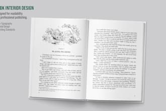 design a professional book interior with clean editorial layout
