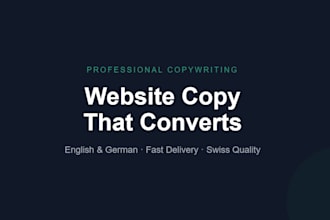 write professional business copy, website text, and social media content
