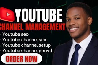 be your youtube channel manager for SEO and channel growth