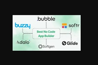 build no code mobile app mvp using bubble adalo or glide