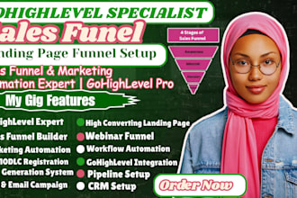 gohighlevel ghl saas website sales funnel landing page survey blog quiz bot