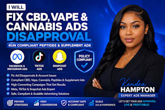 fix cbd, vape and cannabis ads disapproval on facebook and tiktok