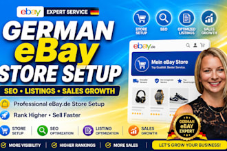 do german ebay shop setup, german ebay listing , german ebay SEO and marketing