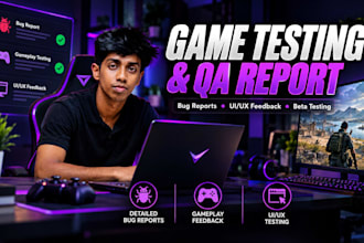 test your game and provide a detailed QA bug report