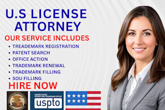 be your trademark attorney, US licensed patent, trademark registration, renewal