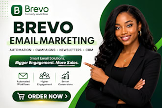 setup brevo email marketing automations campaigns newsletters crm or landingpage