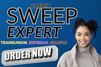 perform sweep for collections, late payment charge offs and inquiries