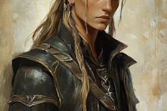 fantasy dnd character art and dnd character