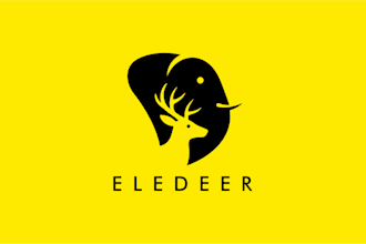do modern minimalist business logo design with copyright