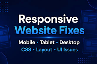 make your website responsive on mobile and tablet