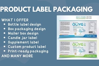 do amazon ready product label, packaging for bottles boxes mailer and candle jar