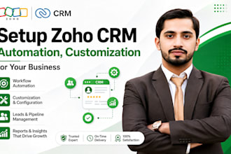 setup zoho crm automation, customization for your business