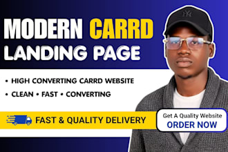 design carrd website, carrd landing page, redesign carrd website