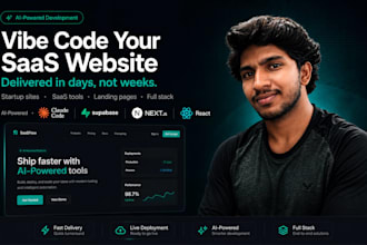 vibe code your startup landing page or saas website using ai