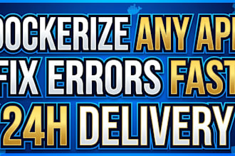 dockerize your app and fix docker errors in 24 hours