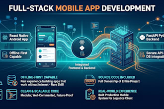 build a react native mobile app with fastapi backend