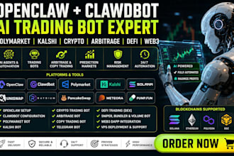 build fix polymarket trading bot openclaw ai agent kalshi bot defi bot web3 dapp