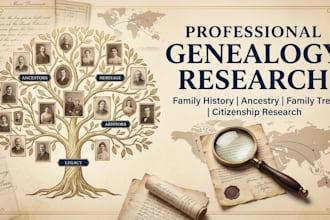 do accurate italian ancestry research, genealogy investigation with family tree