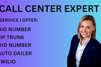 setup 3cx call center did number sip trunk twilio telynx vonage