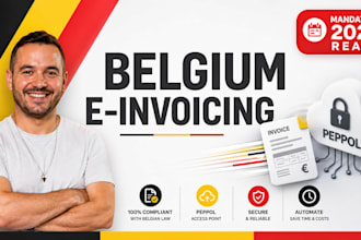 set up mandatory belgium e invoicing and peppol integration