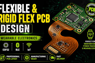 create flexible and rigid flex pcb for wearable electronics