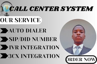 setup 3cx did number sip trunk IVR for call center system
